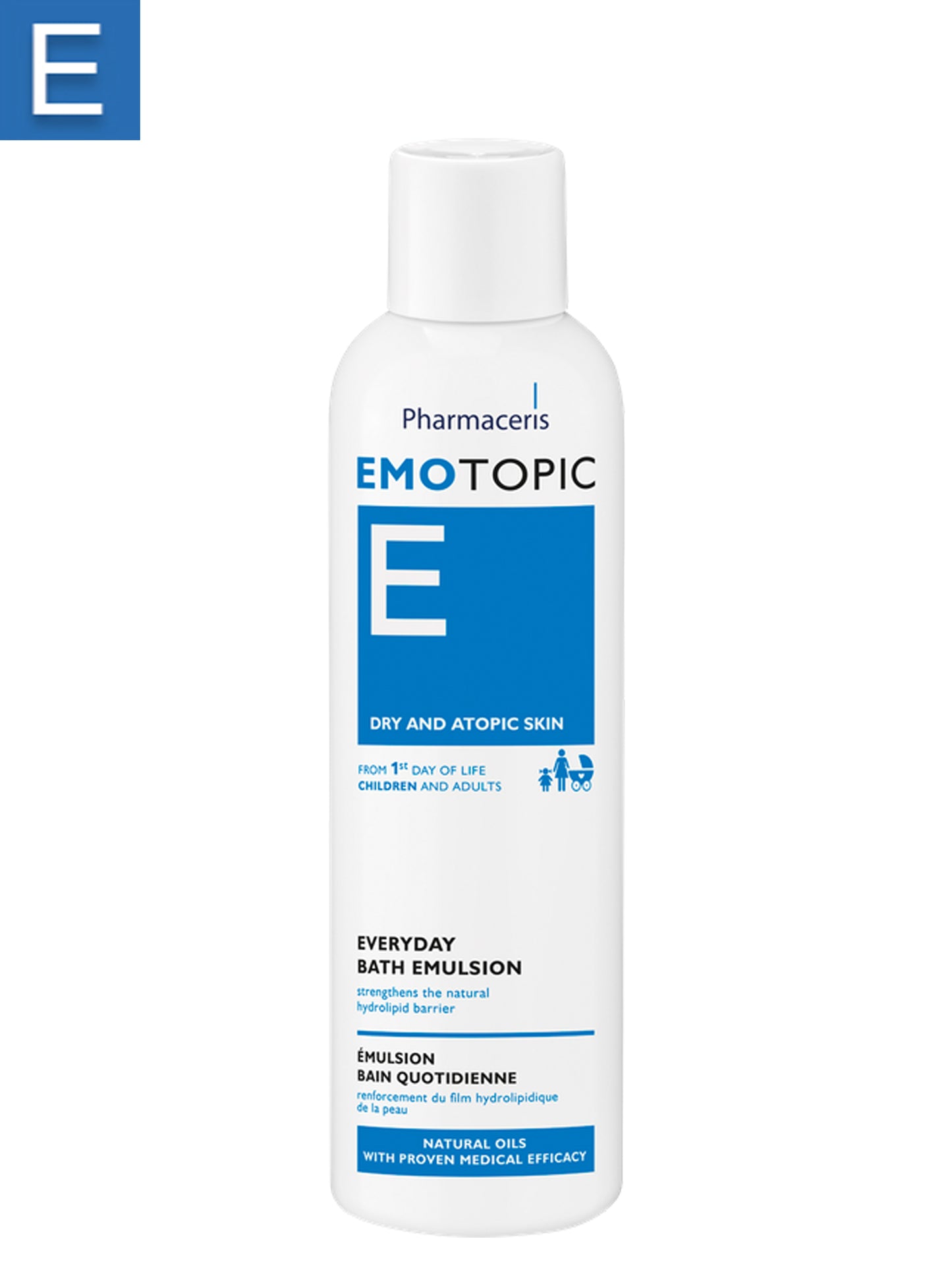 EMOTOPIC EVERYDAY BATH EMULSION STRENGHTENS THE NATURAL HYDROLIPID BARRIER 400 ML
