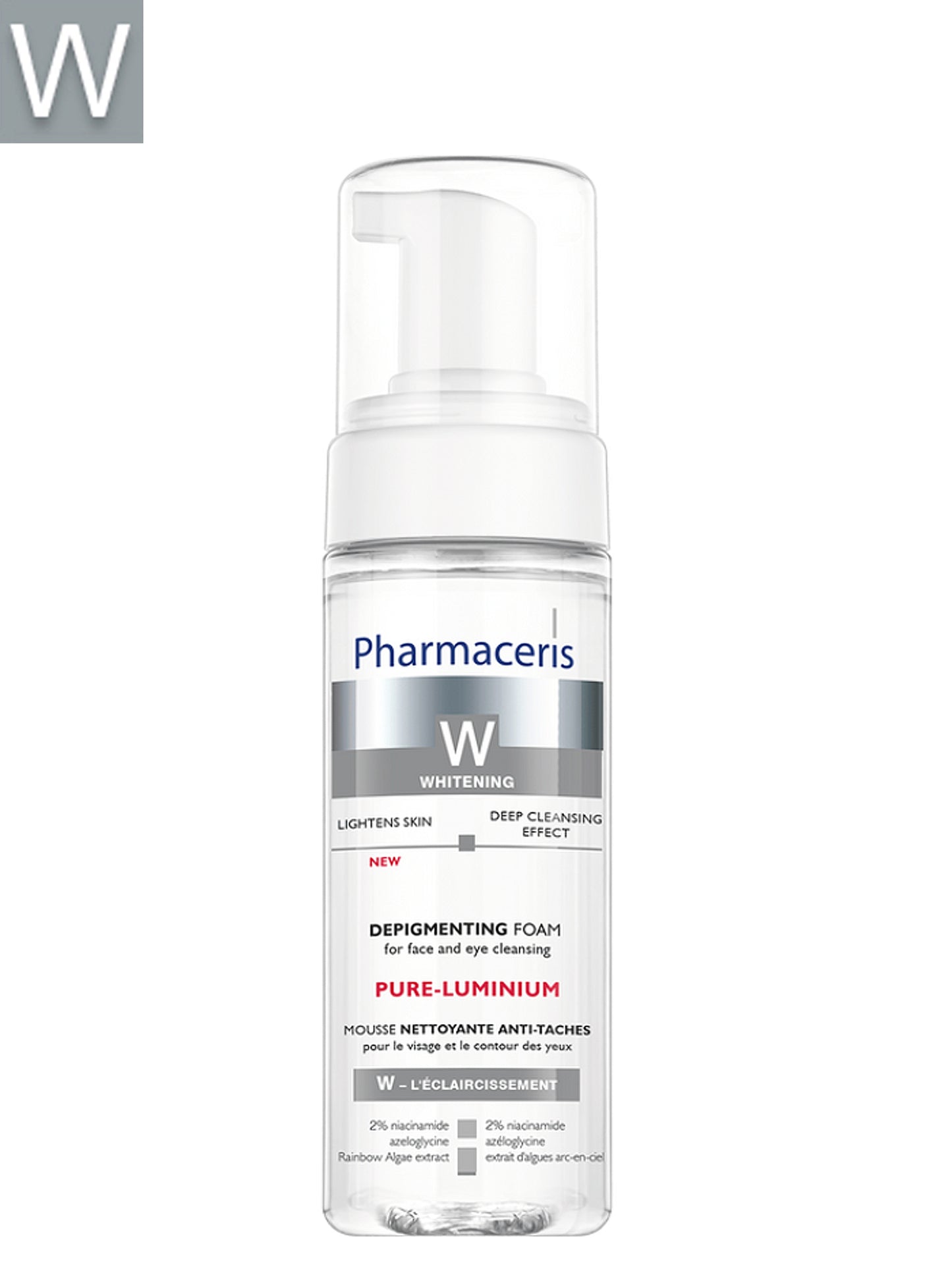 Pharmaceris W DEPIGMENTING FOAM for face and eye cleasing PURE-LUMINUM 150 ml