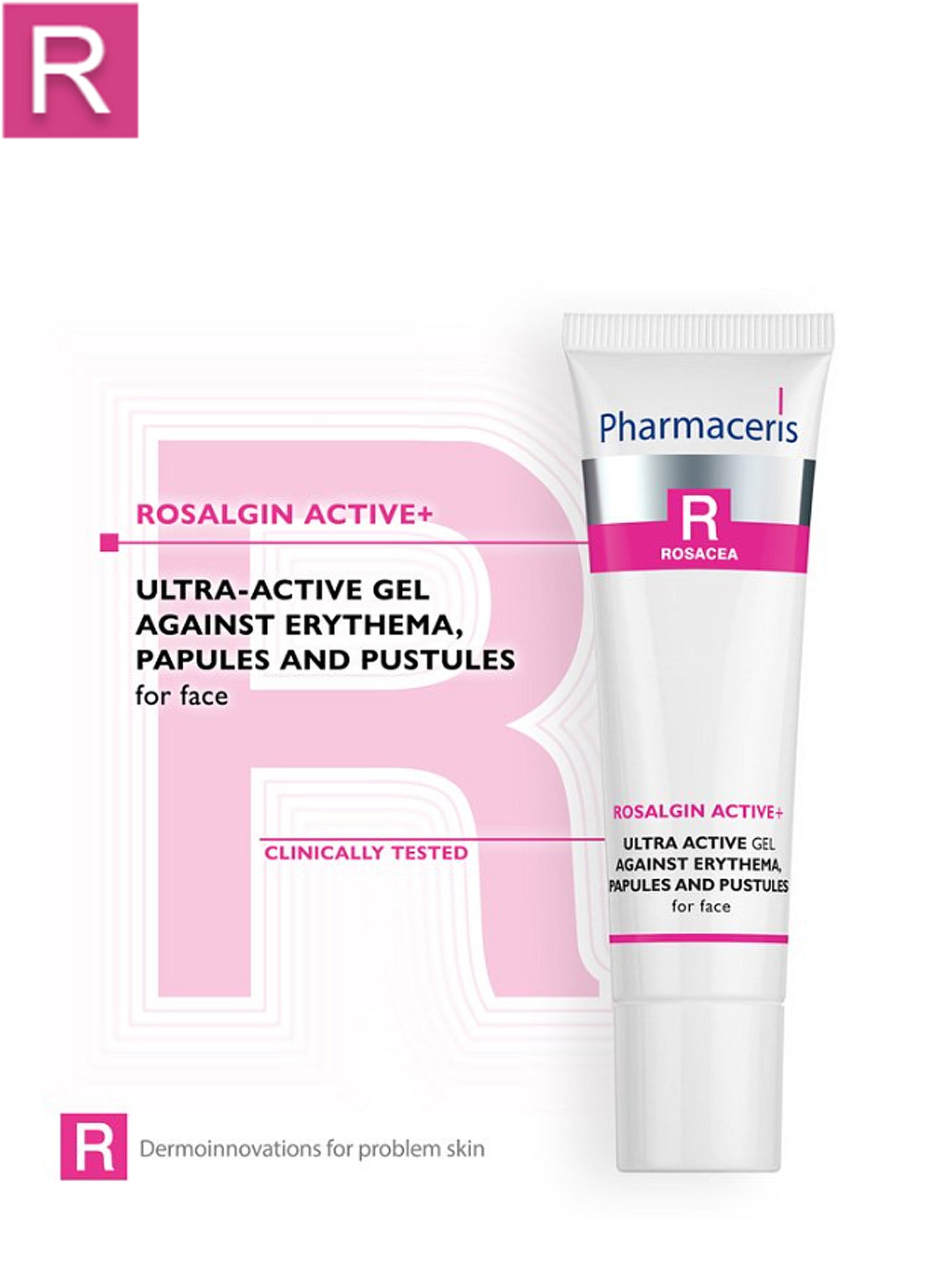 Pharmaceris R ULTRA ACTIVE GEL AGAINST ERYTHEMA, PAPULES AND PUSTULES for face ROSALGIN ACTIVE 30 ml