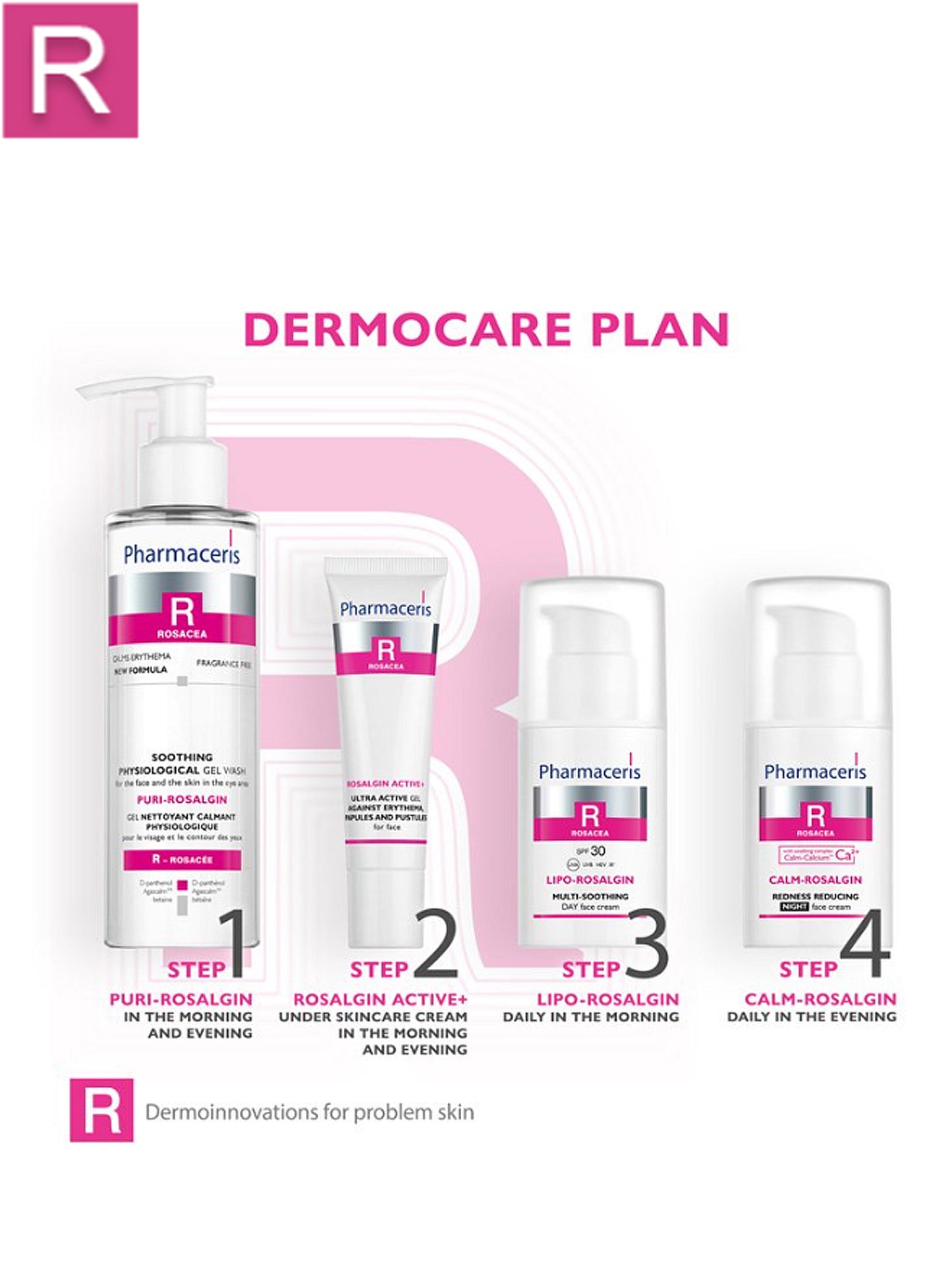 Pharmaceris R ULTRA ACTIVE GEL AGAINST ERYTHEMA, PAPULES AND PUSTULES for face ROSALGIN ACTIVE 30 ml