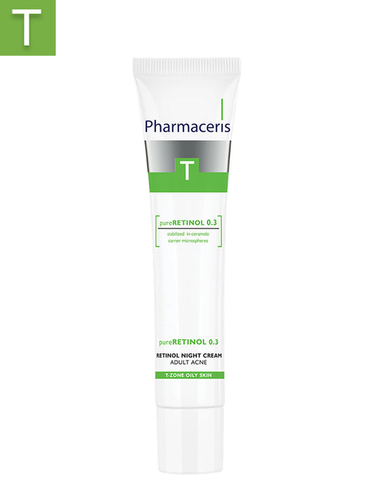 PHARMACERIS T ANTI-ACNE RETINOL NIGHT CREAM FOR ADULTS PURERETINOL 0.3 40 ML