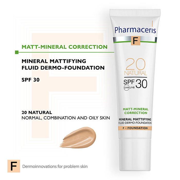 PHARMACERIS F FLUID FOUNDATION SPF 20 CAPILAR-CORRECTION 20 NUDE 30 ML