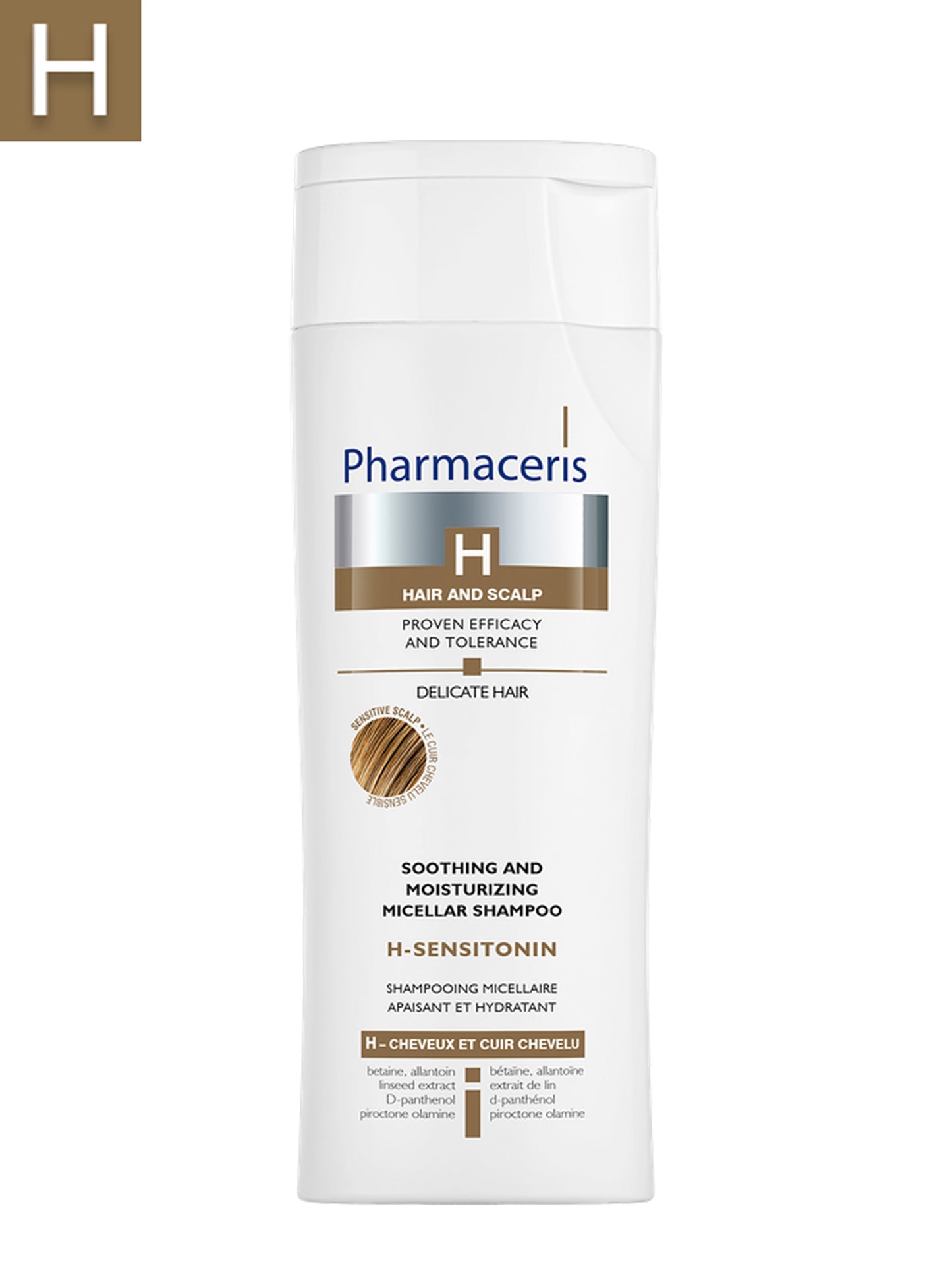PHARMACERIS H PROFESSIONAL SOOTHING SHAMPOO FOR SENSITIVE SCALP FOR FINE AND DELICATE HAIR H-SENSITONIN 250 ML