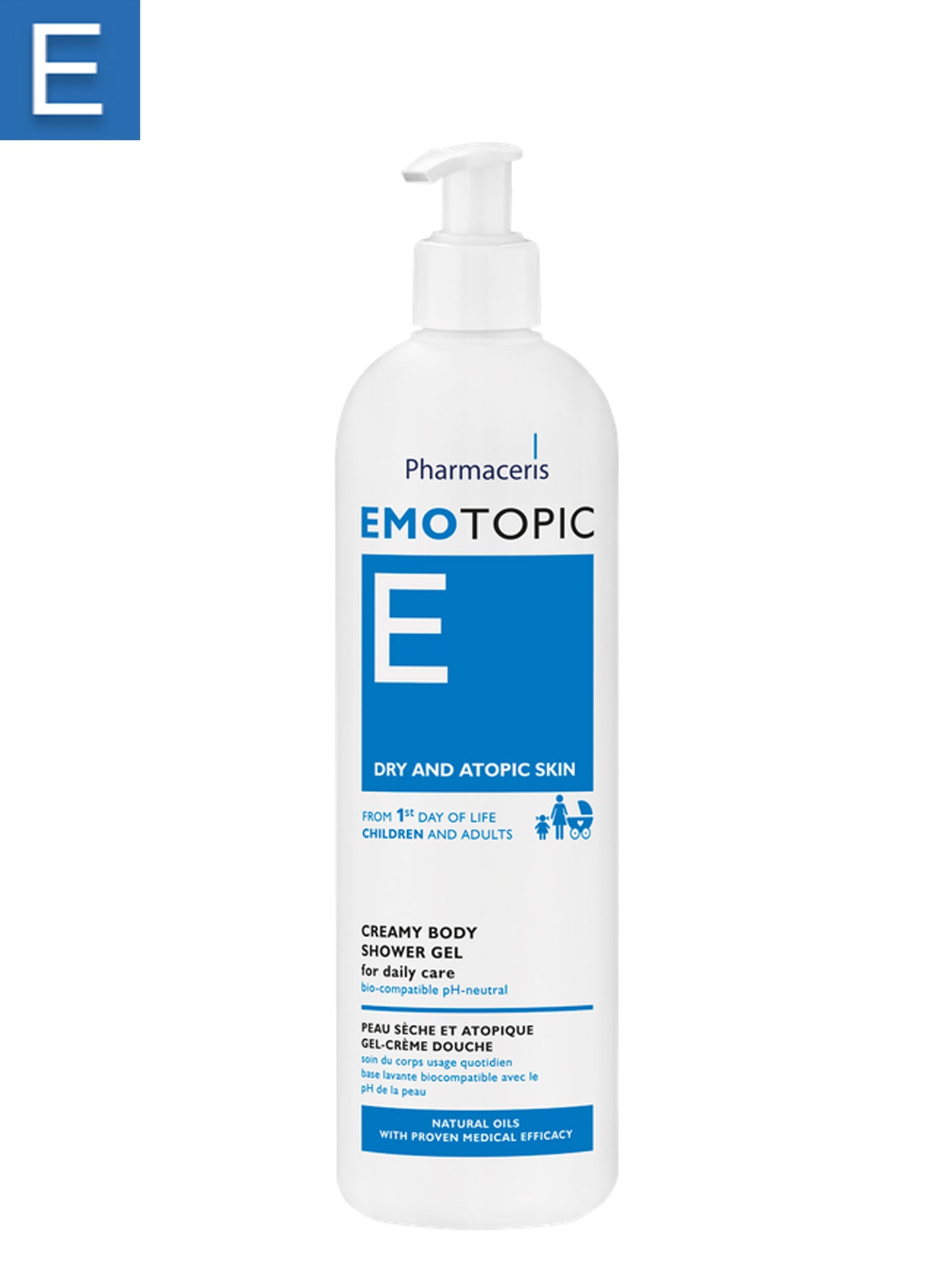 EMOTOPIC CREAMY BODY WASH GEL BIO COMPATIBLE, PH-NEUTRAL 400 ML