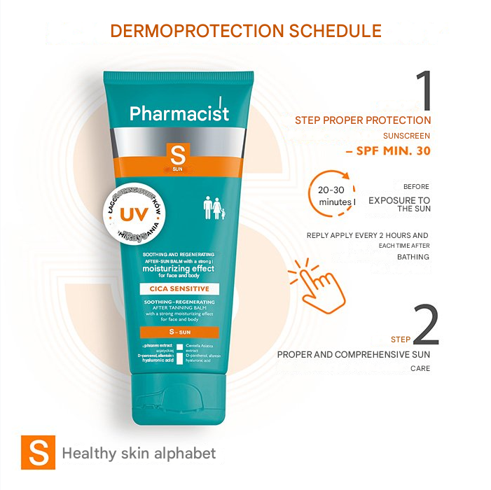 SOOTHING AND REGENERATING AFTER-SUN BALM with a strong moisturizing effect for face and body