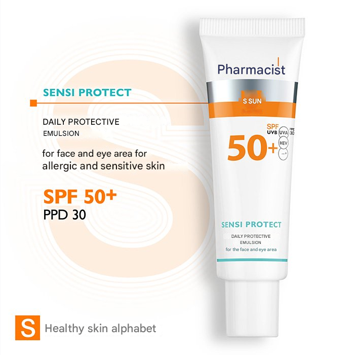 EVERYDAY PROTECTIVE EMULSION SPF 50+ for face and eye area with hyaluronic acid