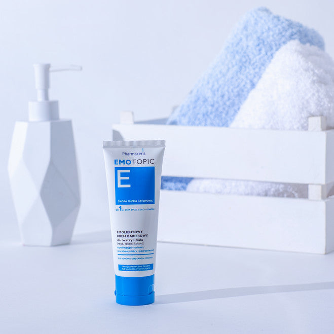 EMOTOPIC EMOLLIENT BARRIER CREAM FOR FACE AND BODY, FOR HANDS, ELBOWS, KNEES 75 ML