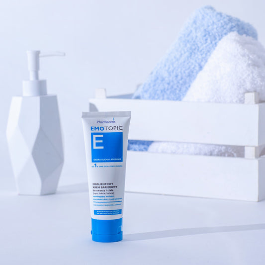 EMOTOPIC EMOLLIENT BARRIER CREAM FOR FACE AND BODY, FOR HANDS, ELBOWS, KNEES 75 ML